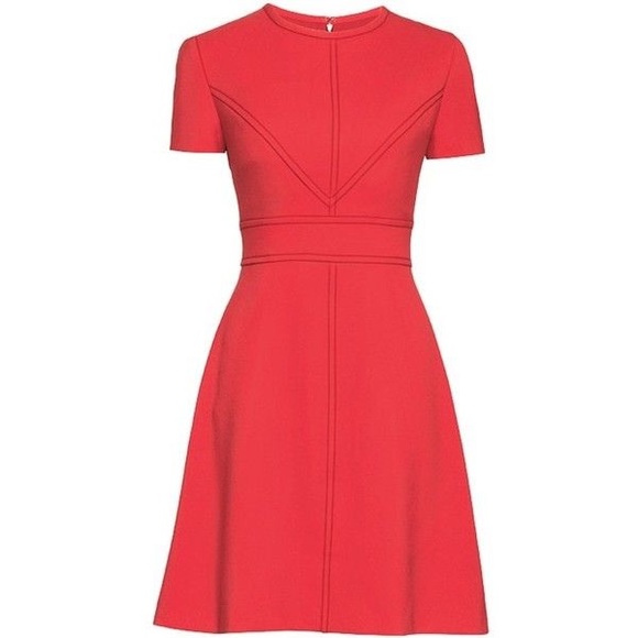 Eliza J crepe red a-line dress - Picture 1 of 8